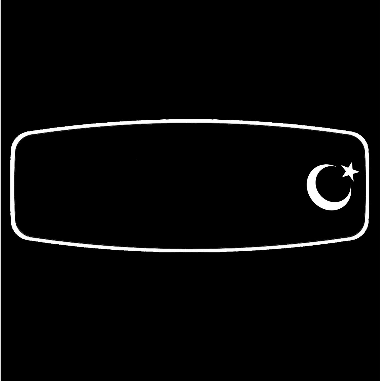 PALA ŞAHİN AYAKLI-1 R450/ YAKAMOZ / BEYAZ ( AYYILDIZ ) Işıklı İç Dikiz Aynası 320X115 mm