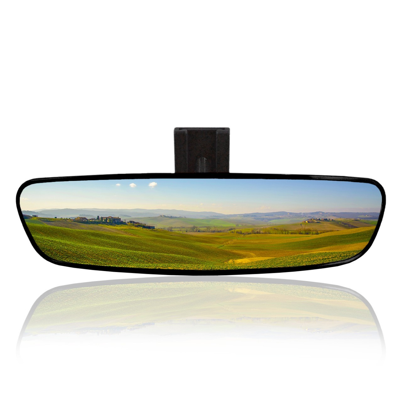 Universal Pırlanta Eğik Kollu-5 İç Dikiz Aynası 249x64 mm Siyah
