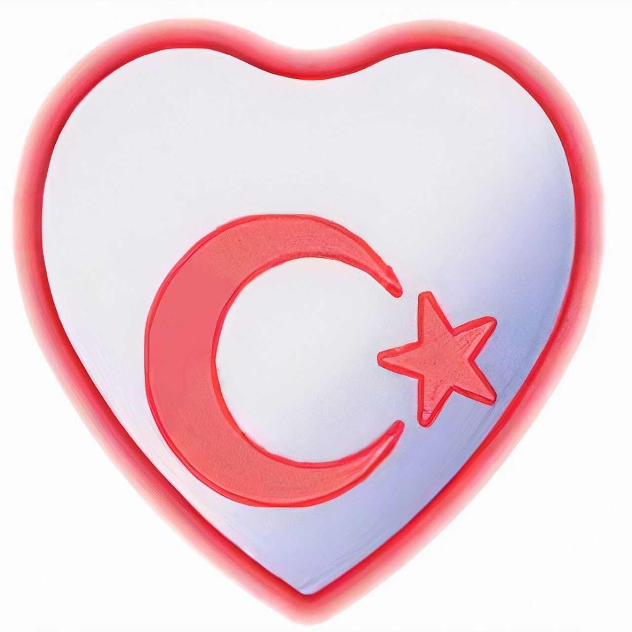 Kalp Ay Yıldız Işıklı İç Dikiz Aynası 115 mm