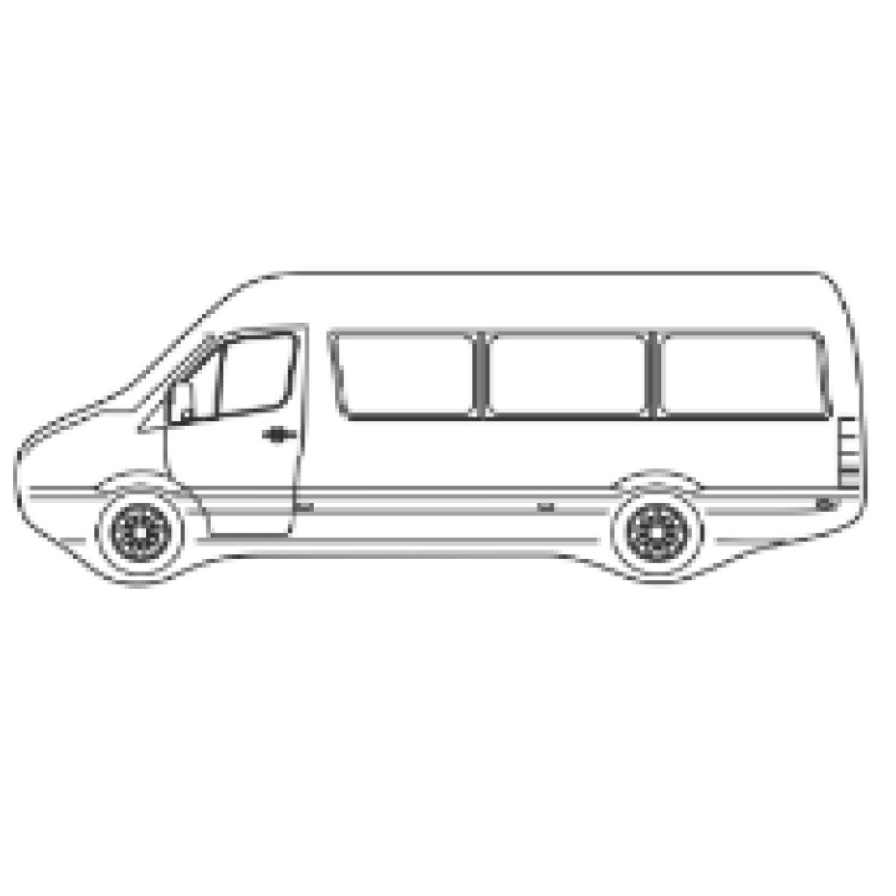 Sprinter Minibüs Şahin Ayaklı Canlandırma Ayna 100x250 mm